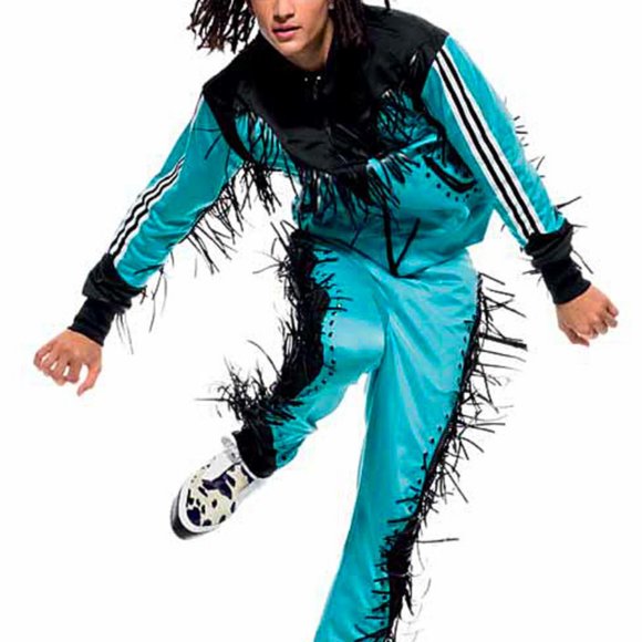 Jeremy Scott x Adidas Other - adidas Originals Jeremy Scott - Fringed Track Top + Track Pants SET Sz US M NWT